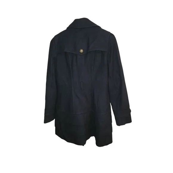 Express Womens Double Breasted Navy Peacoat Jacket Size M - Picture 2 of 7
